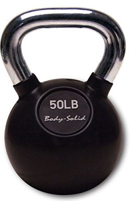 Body-Solid-Body-Solid-Premium-Kettlebell-Black-Rubber-50-lbs-0