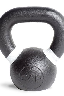 CAP-Barbell-Cast-Iron-Competition-Weight-Kettlebell-9-Pound-BlackWhite-0