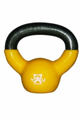 CanDo-Vinyl-Coated-Kettlebell-Yellow-5-Pounds-0