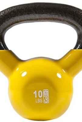 GoFit-15-Pound-Red-Kettlebell-with-Vinyl-Coating-Training-DVD-and-Exercise-Booklet-0