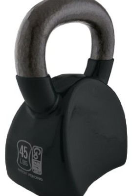 GoFit-Contoured-Single-Vinyl-Coated-Kettlebell-Single-With-Training-Dvd-Black-45Lb-0