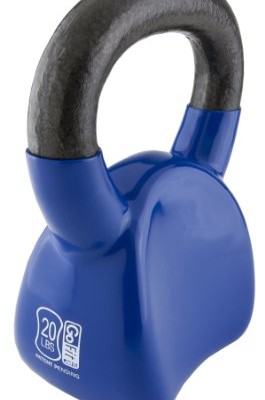 GoFit-Contoured-Single-Vinyl-Coated-Kettlebell-Single-With-Training-Dvd-Blue-20Lb-0