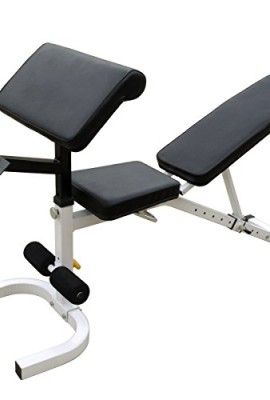 Incline-Decline-Bench-w-Leg-Curl-Extension-Mat-Dumbbell-Set-3-5-8-Lbs-0