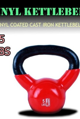 New-MTN-5-Lbs-Vinyl-Coated-Cast-Iron-Kettlebells-Weight-Dumbbells-Kettlebell-0