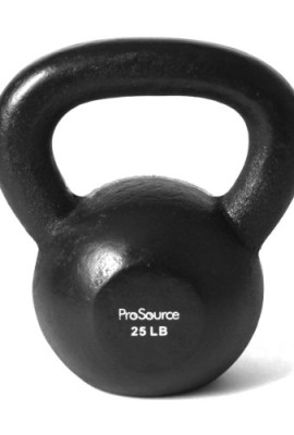 ProSource-Solid-Cast-Iron-Kettlebell-25-Pound-0
