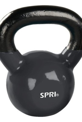 SPRI-Deluxe-Vinyl-Kettlebell-Grey-40-Pound-0