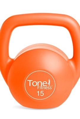 Tone-Fitness-Vinyl-Kettlebell-15-Pound-Orange-0