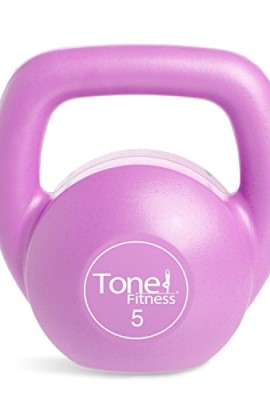 Tone-Fitness-Vinyl-Kettlebell-5-Pound-Pink-0