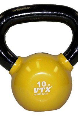 VTX-VTX-by-Troy-Barbell-Vinyl-Dipped-Kettlebell-Vinyl-Encased-Iron-10-lbs-0