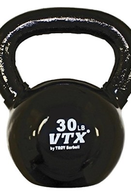 VTX-VTX-by-Troy-Barbell-Vinyl-Dipped-Kettlebell-Vinyl-Encased-Iron-30-lbs-0