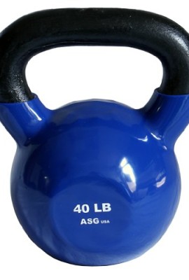 Vinyl-Coated-Heavy-Kettlebells-by-ASG-Blue-40-Lb-0