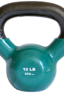 Vinyl-Coated-Kettlebells-by-ASG-Teal-10-Lb-0