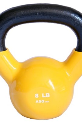 Vinyl-Coated-Kettlebells-by-ASG-Yellow-8-Lb-0