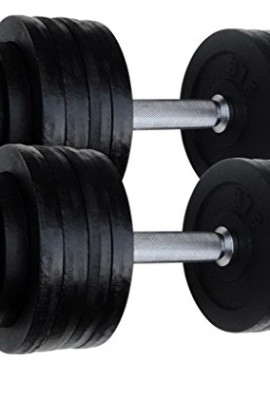 2-X-525-LBS-Adjustable-Cast-Iron-Dumbbells-Set-Total-105-Lbs-0