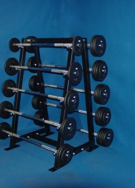 A-Shaped-Barbell-Rack-w-20-110-lb-10-lb-increment-Barbells-0