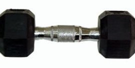 Ader-Sports-Rubber-Coated-Dumbbell-w-Contoured-Chrome-Handle-8-Pound-1-PC-0