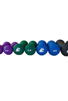 BEACHBORN-Fitness-Neoprene-Yoga-Hand-Weight-Dumbbells-in-New-Design-Bone-Shape-Holiday-SALE-3-LB-Green-0-1
