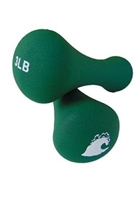 BEACHBORN-Fitness-Neoprene-Yoga-Hand-Weight-Dumbbells-in-New-Design-Bone-Shape-Holiday-SALE-3-LB-Green-0