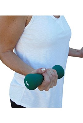 BEACHBORN-Fitness-Neoprene-Yoga-Hand-Weight-Dumbbells-in-New-Design-Bone-Shape-Holiday-SALE-3-LB-Green-0-4