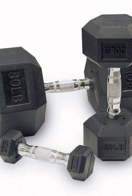 Body-Solid-Rubber-Hex-Dumbell-5-50-lb-pairs-0