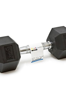 Body-Sport-125lb-Rubber-Encased-Hex-Dumbbell-0