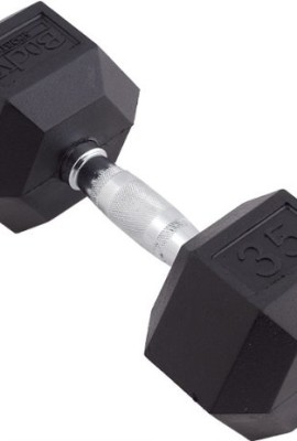 Body-Sport-35lb-Rubber-Encased-Hex-Dumbbell-0