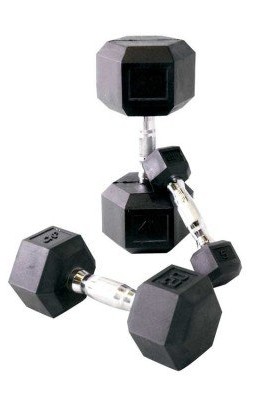 CAP-Barbell-150-lbs-Rubber-Coated-Hex-Dumbbell-Set-0