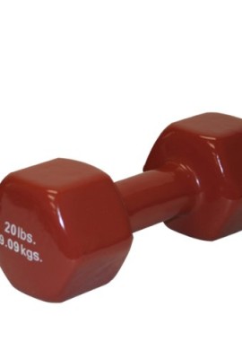 CanDo-10-0561-1-Vinyl-Coated-Dumbbell-20-lb-Brown-0