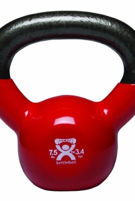 Cando-10-3192-Red-Kettle-Bell-75-lbs-Weight-0