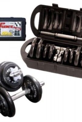 Cap-Barbell-40-Pound-Dumbbell-Set-Adjustable-Weight-Plates-New-0