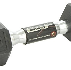 Cap-Barbell-Fitness-Urethane-Covered-Dumbbell-Black5-Pound-0