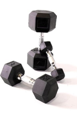 Cap-Barbell-Rubber-Coated-Hex-Dumbbell-with-Contoured-Chrome-Handle-80-Pound-0
