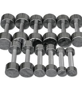 Chrome-Beauty-Bell-Dumbbell-Set-3-5-8-10-15-20-lb-Pairs-w-Rack-0-0