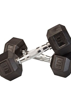 DWC-Hex-Dumbbells-PAIRS-Rubber-Coated-for-Crossfit-personal-training-commercial-and-personal-training-gyms-5-110lb-Pairs-10-LB-0