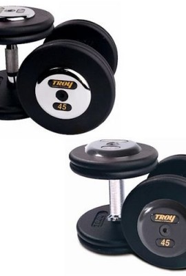 Fixed-Pro-Style-Dumbbells-with-Straight-Handle-Black-Plate-and-Rubber-End-Cap-Set-of-2-130-lbs-0