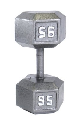 Grey-Solid-Hex-Dumbbell-Weight-110-lbs-0