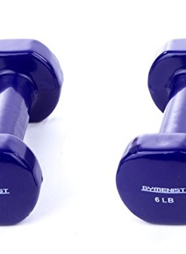 Gymenist-Set-of-2-Vinyl-Coated-Dumbbells-Choose-a-Pair-of-1lb-2lb-3lb-4lb-5lb-6lb-8lb-10lb-12lb-6-LB-0