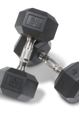 Hampton-175-lb-Dura-Bell-Urethane-Coated-Pro-Hex-Dumbbell-Pair-0