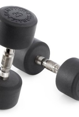 Hampton-Fitness-40-lb-Dura-ProStyle-Dumbbell-Pair-with-Steel-Ergonomic-Handle-0