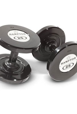 Hampton-Fitness-Gel-Grip-Urethane-25-lb-Dumbbell-Pair-with-Black-Handle-0