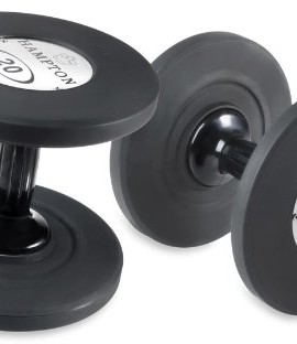 Hampton-Gel-Grip-Solid-Steel-Urethane-Dumbbells-5-25-lb-Set-0