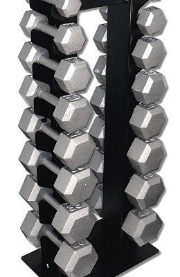 Hex-Dumbbell-Set-8-Pairs-3-25lb-w-Rack-0-1