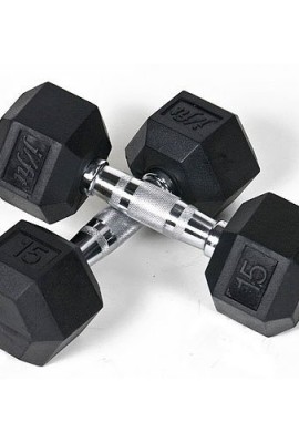 JFit-Rubber-Coated-Hex-Dumbbells-15-lb-Pair-0