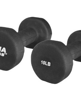 Maha-Fitness-Neoprene-Coated-Dumbbells-2-Pack-10-LB-0