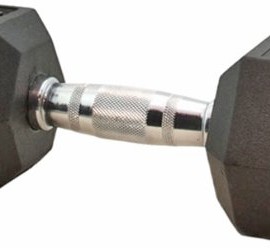 Olympia-Sports-BE518D-Rubber-Coated-Dumbbell-20-lbs-0