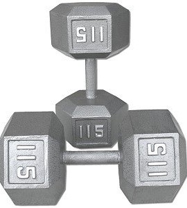 Pair-115-lb-Cast-Iron-Hex-Dumbbells-0