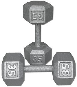 Pair-35-Lb-Cast-Iron-Hex-Dumbbells-0