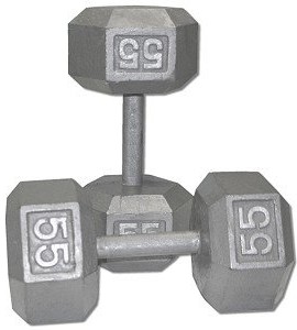 Pair-55-Lb-Cast-Iron-Hex-Dumbbells-0