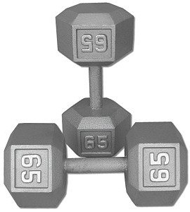 Pair-65-Lb-Cast-Iron-Hex-Dumbbells-0