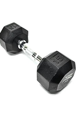Power-Systems-Rubber-Octagonal-Dumbbell-30-Pounds-0